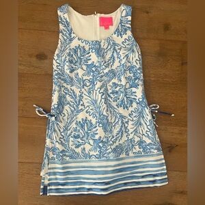 Lilly Pulitzer Sammi Blue and White Kids Romper